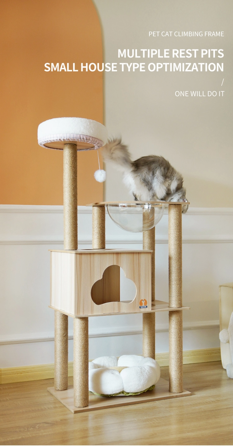 Sisal Scratch Board Cat Castle House Luxury Pet House