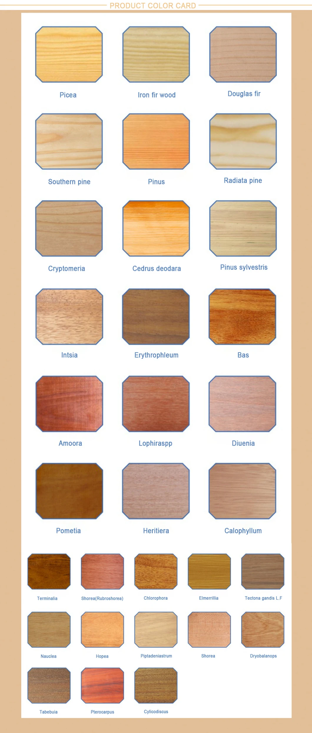 Anticorrosive Solid Wood for Outdoor Platforms, Roads, Gardens Villas Gardens Hotels Swimming Pools