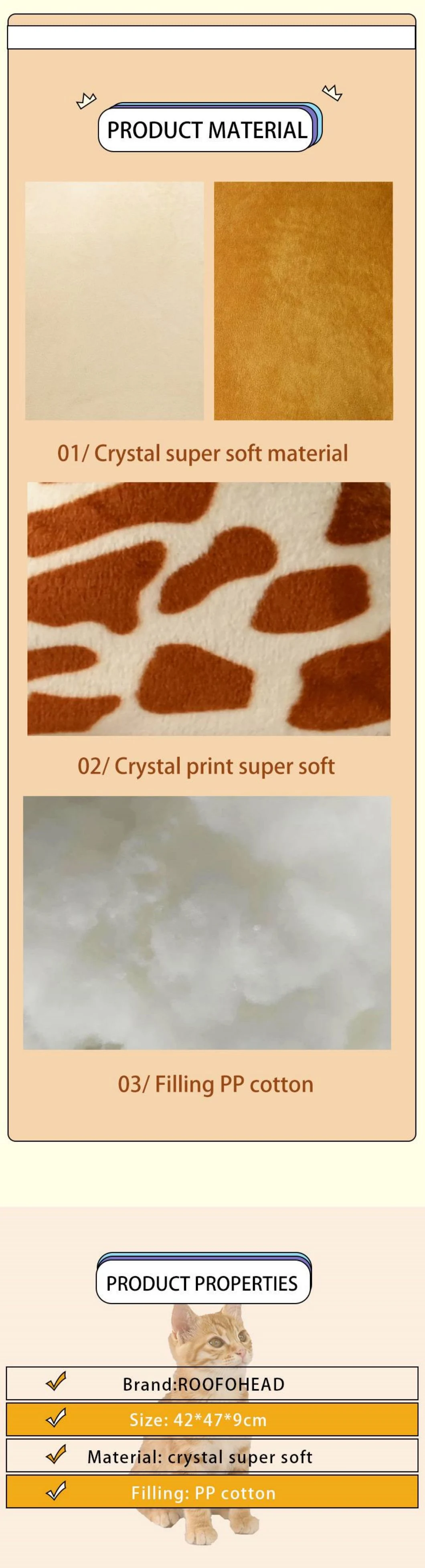 Crystal Super Soft Wholesale Play Cat House Custom Cute Kennel Fashion Sleeping Bag Pet Beds