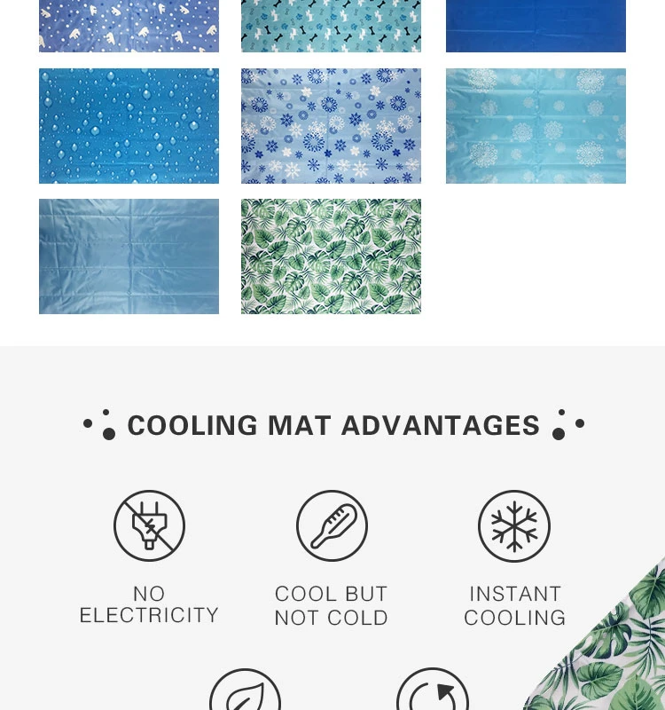 50X65cm Waterproof Scratch-Resistant Summer Long Lasting Non-Toxic Gel Dog Cooling Mat Pet Ice Cooling Pad Cool Bed Mattress
