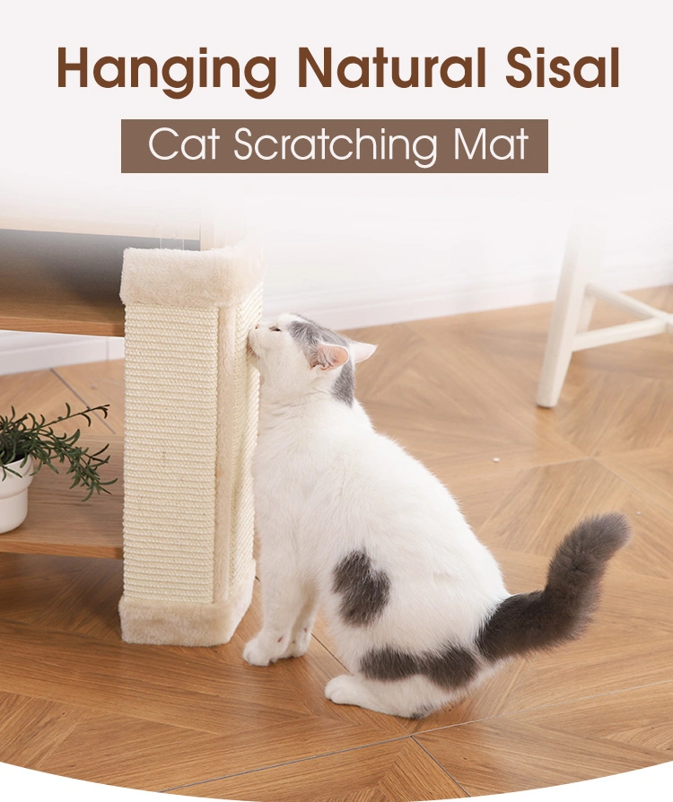 New Design Pet Toys Hanging Natural Sisal Cat Scratching Mats